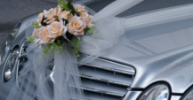 Our S-Class Mercedes during wedding in Marbella
