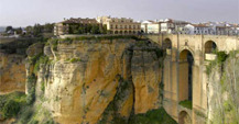Spectacular views of Ronda located in Malaga province