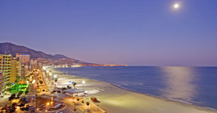 Trip by car from Malaga to Fuengirola is along the coastline